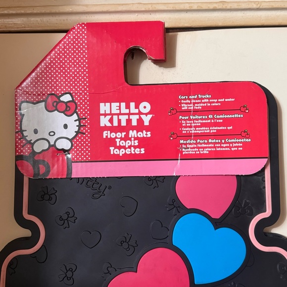 SOLD Plasticolor Hello Kitty Floor Mat 2 pieces - Picture 8 of 10